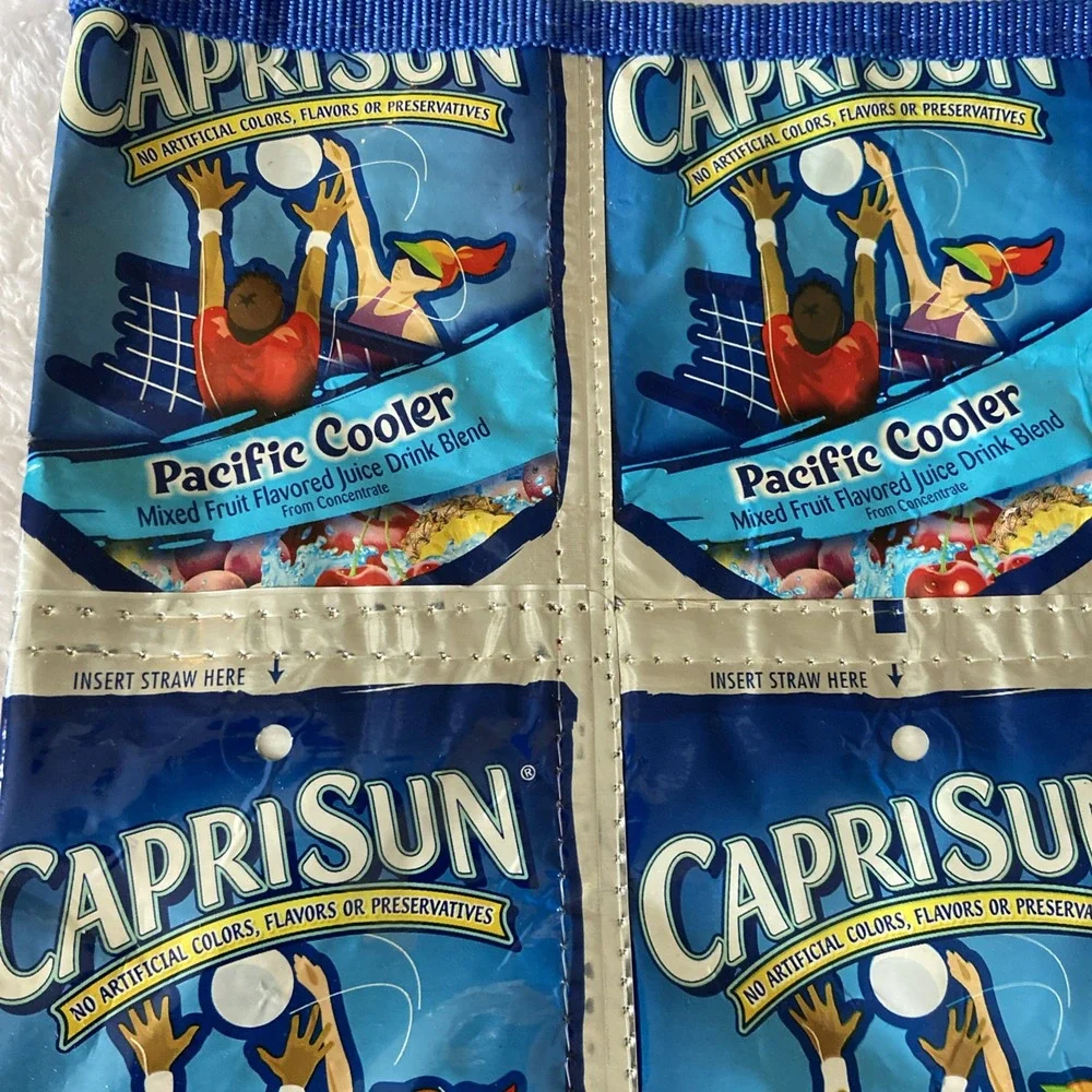 Capri Sun‎ Pacific Cooler Pouch Two Pocket Folder Closure Recycled Reusable